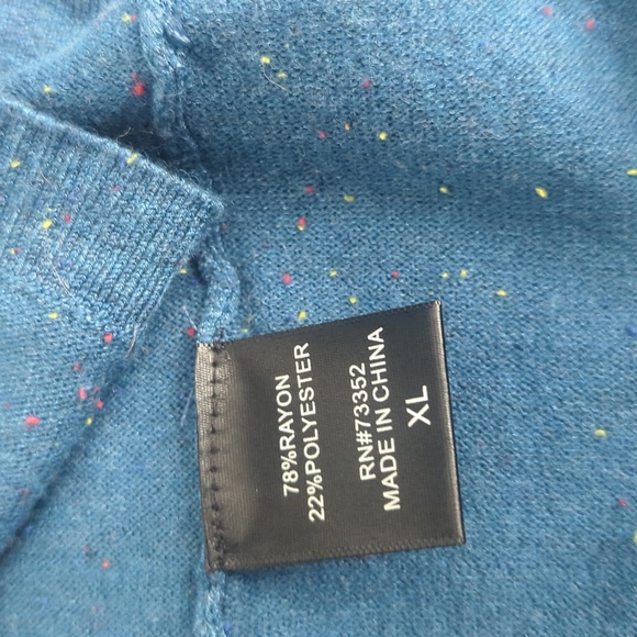 United States Sweaters XL textured hooded cardigan with pockets - Picture 8 of 10